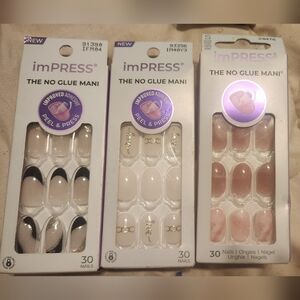 imPRESS No Glue Mani - Pink and Cream